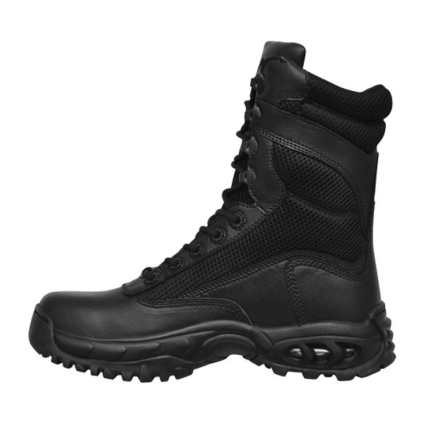 Ridge Footwear Men's Work Boots Air-tac Plus Leather 8" Black 08055