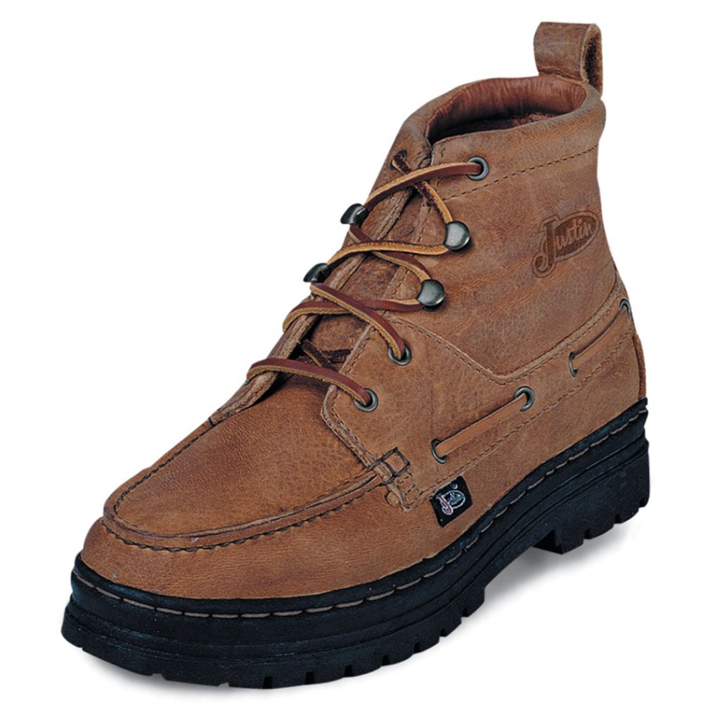 Justin Men's Boots Leather Copper 00995