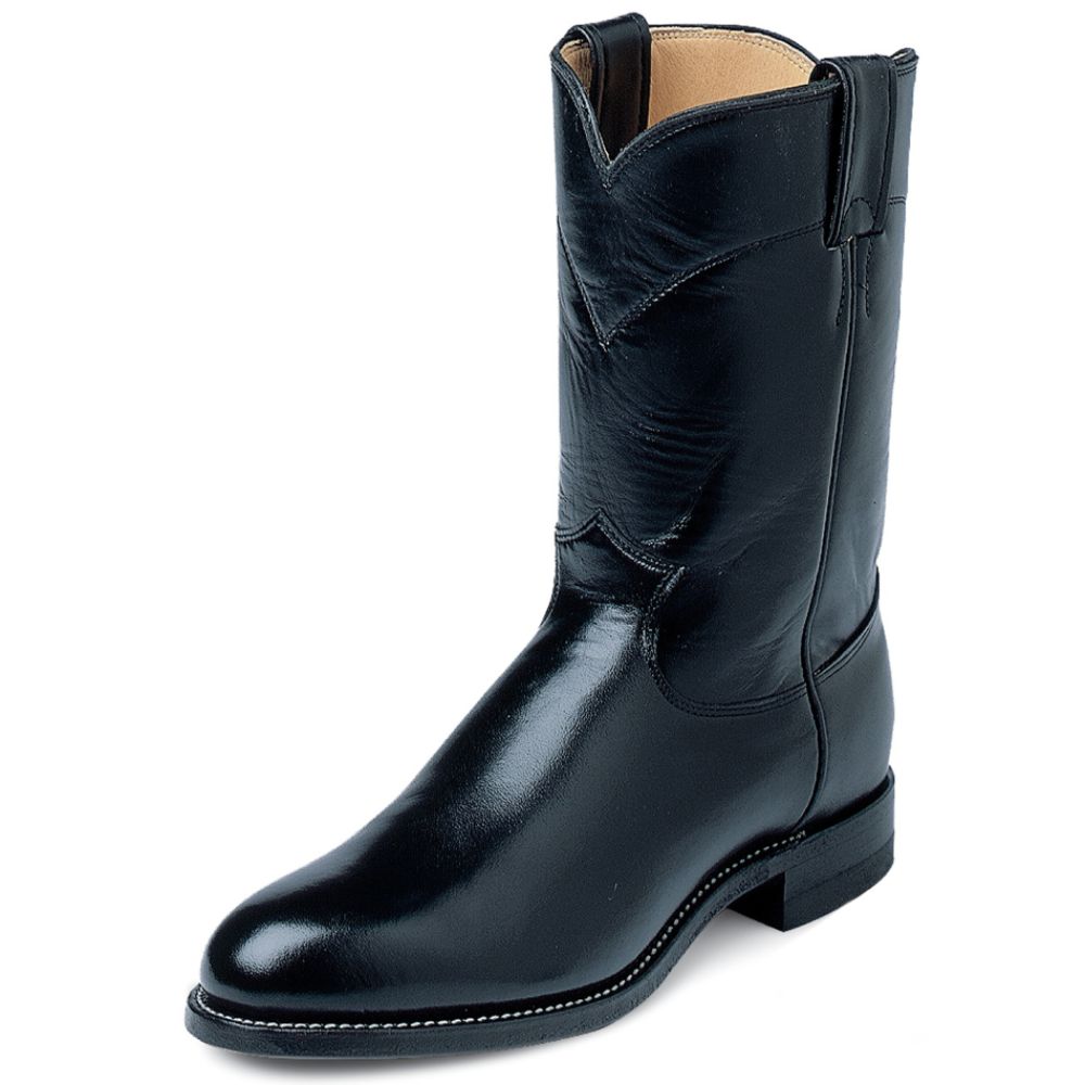 Justin Boots on Justin Men S Boots Leather 10  Waterproof Leather Black 03133 Narrow