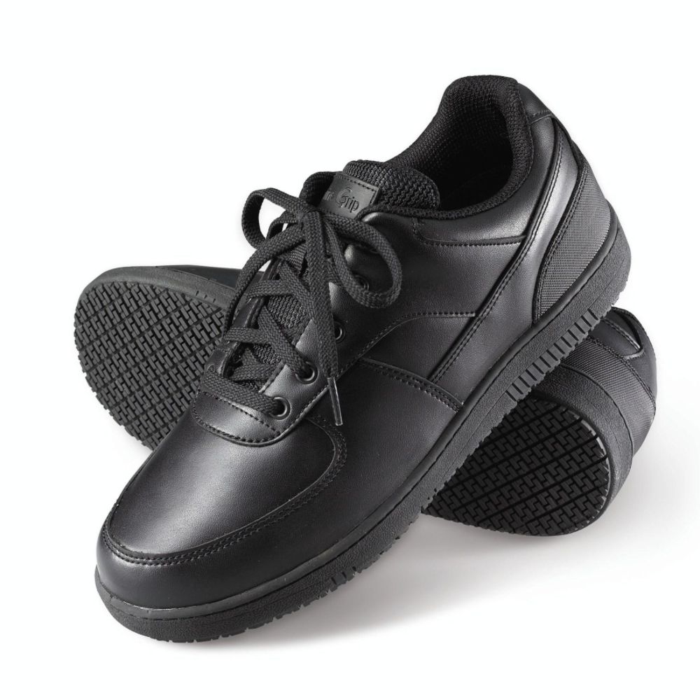 Genuine Grip Men's Slip-Resistant Athletic Work Shoes #2010 Black at Kmart.com