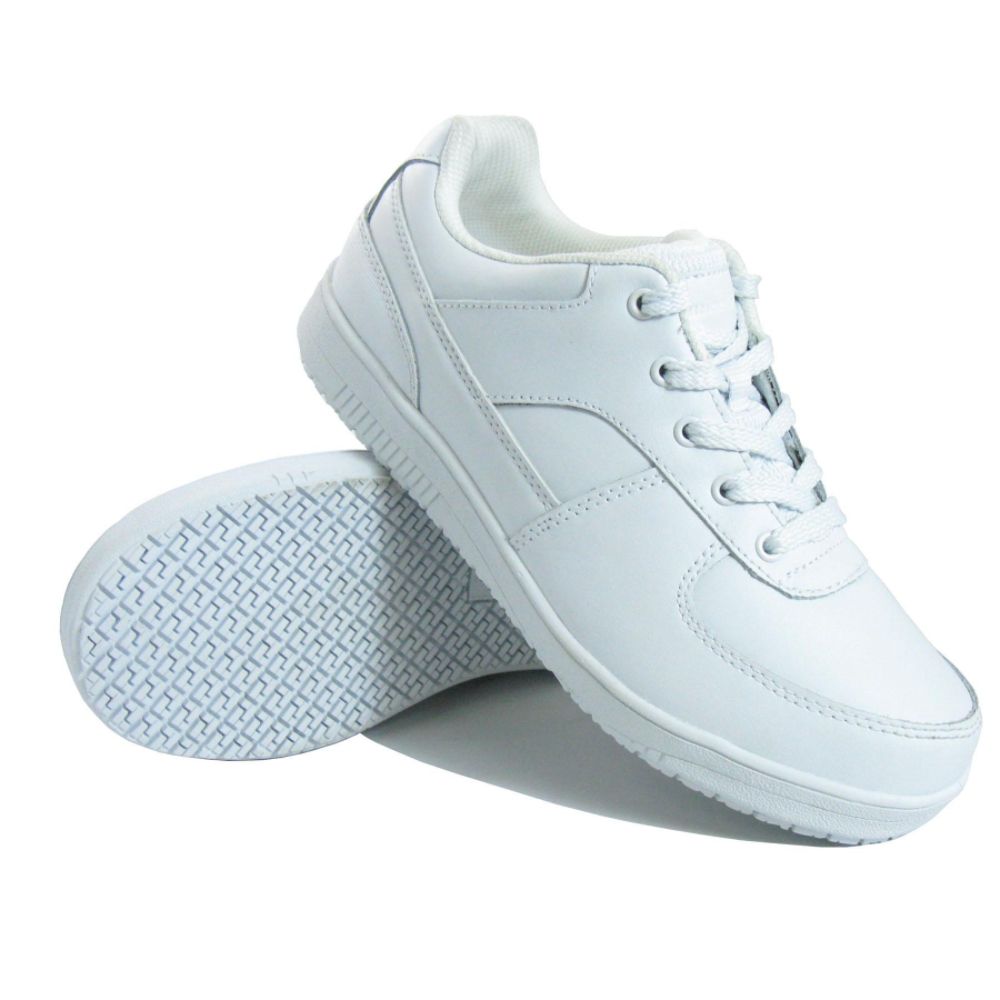 Women Slip Work Shoes on Genuine Grip Women S Slip Resistant Athletic Work Shoes  215 White