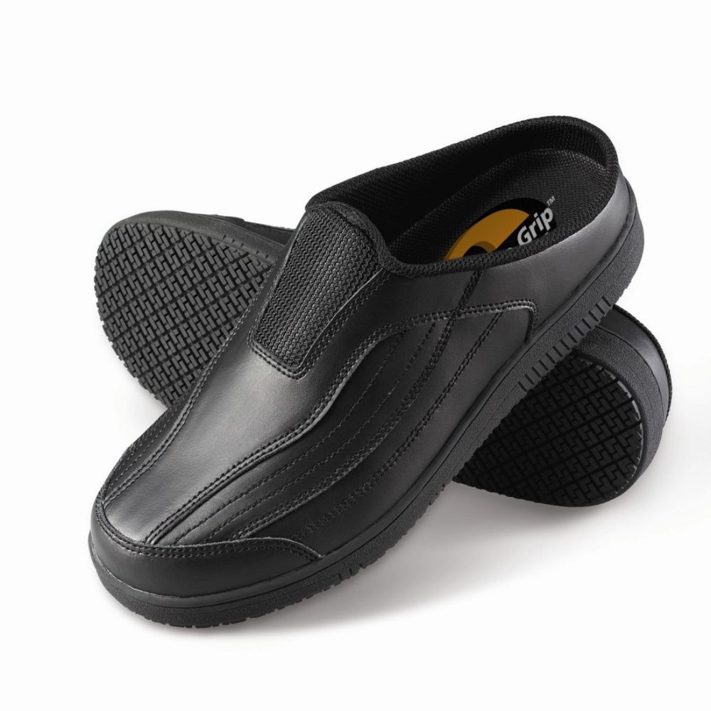 Genuine Grip Women's Slip-Resistant Athletic Open-Back Work Shoes #250 Black at Sears.com