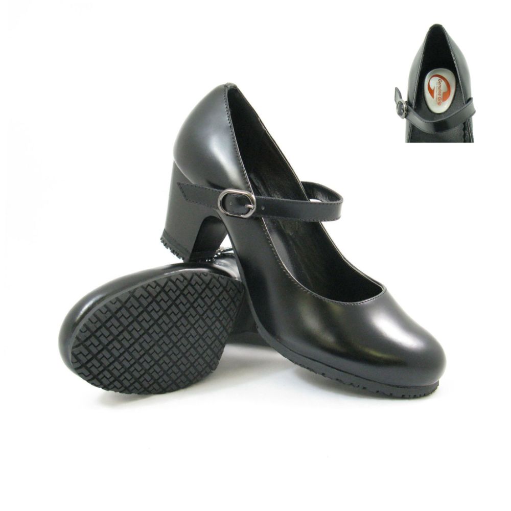 Comfort Dress Shoes Women on Genuine Grip Women S Slip Resistant Mary Jane 2  Heel Dress Shoes