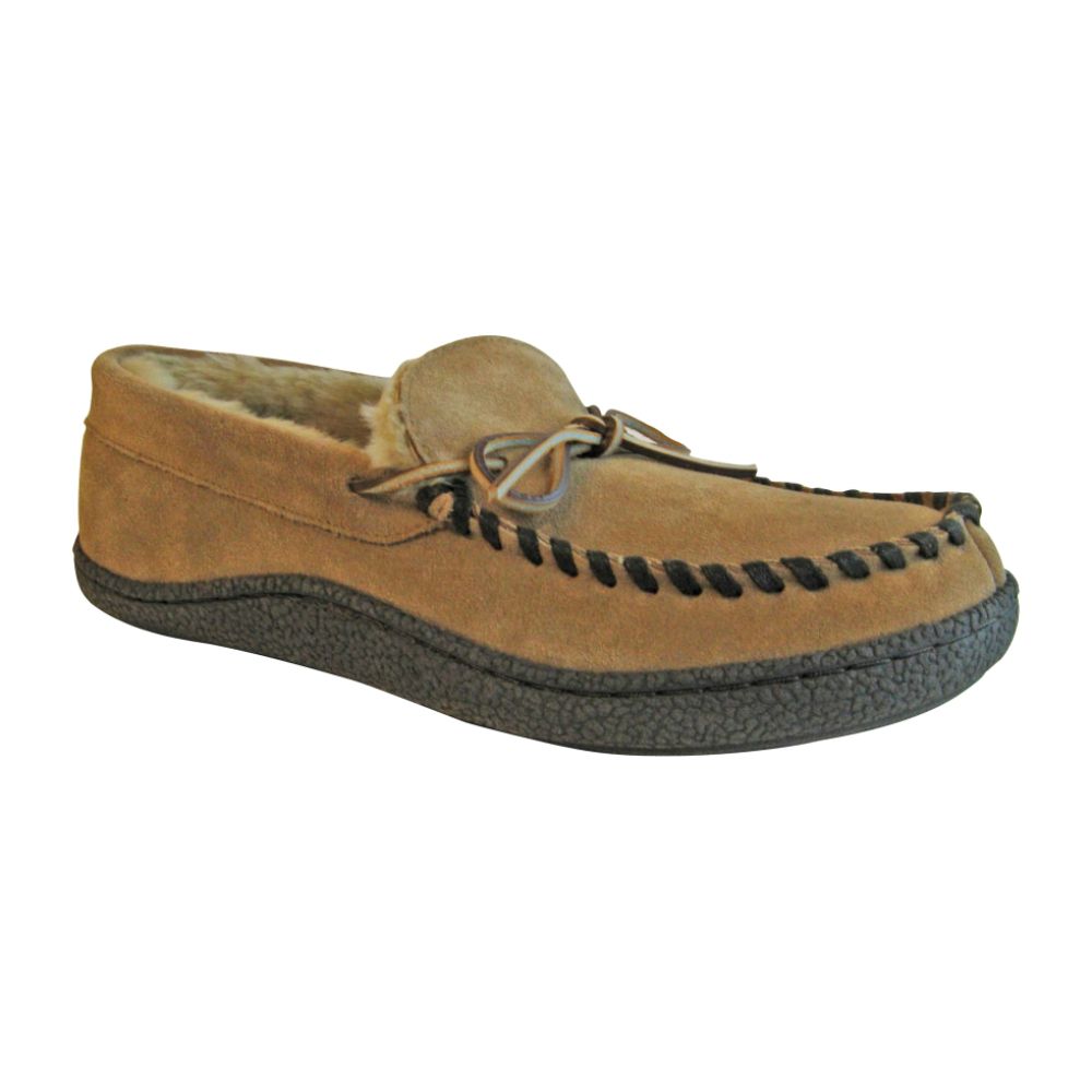 Gotcha Men's Dennis Slip On Moccasin Slipper - Tan