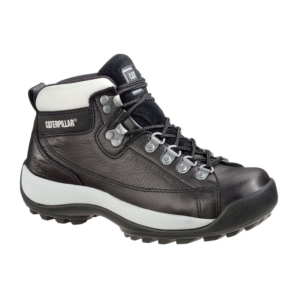 Steel  Womens Shoes on Caterpillar Women S Boots Alaska Leather Steel Toe Black P89620