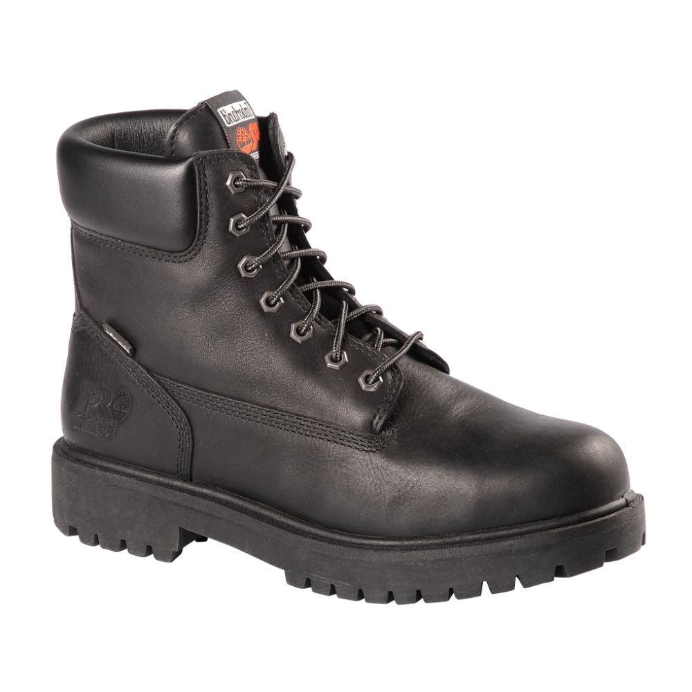 Timberland PRO Men's Work Boot 6" Direct Attach Waterproof Insulated Steel Safety Toe - Black