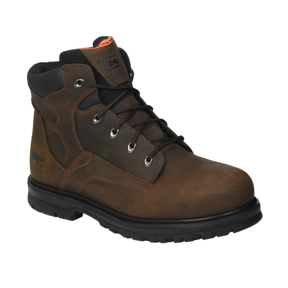Timberland PRO Men's Work Boot 6" Magnus Steel Safety Toe - Brown