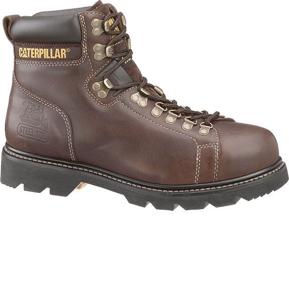 Men%27s+Work+Boots+Leather+Steel+Toe+6%22+Brown+P89370