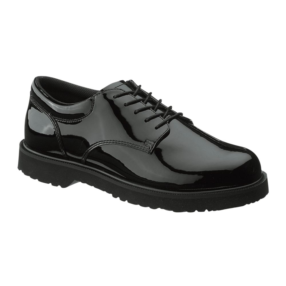 Bates Men's Work Shoe Duty Oxford Black Patent 22141 Wide Avail