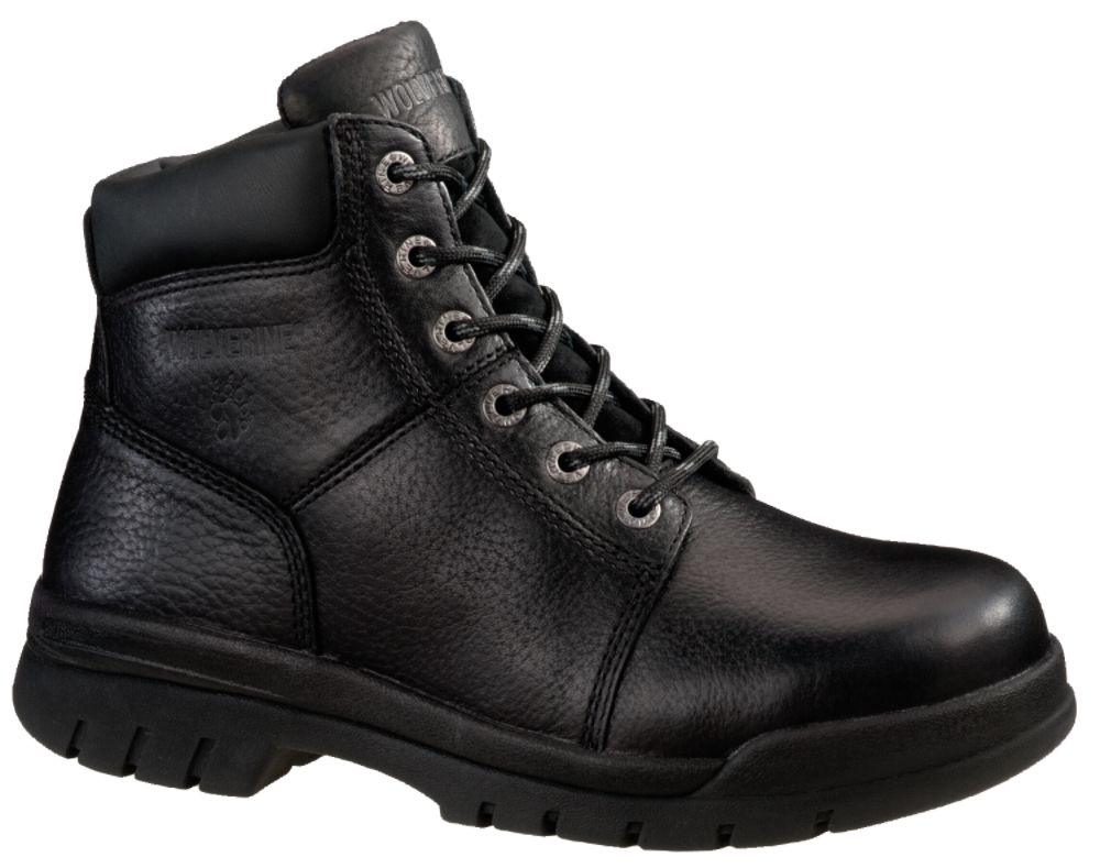Wolverine Men's Work Boots Leather Slip Resistant Black W04736 at Sears.com
