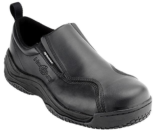 Nautilus Safety Footwear Women's Work Shoes Leather Safety Toe Slip-On Black at Sears.com