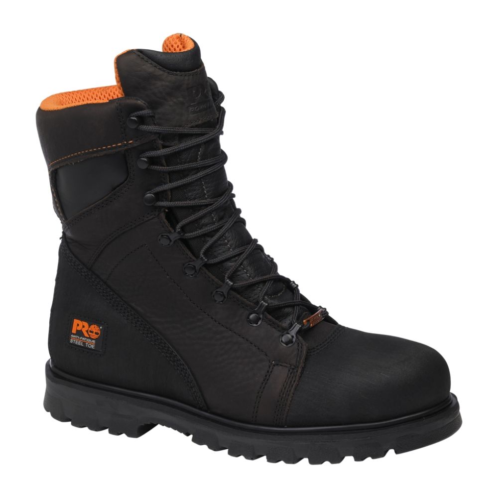 Timberland PRO Men's Work Boot 8" Rigmaster Waterproof Steel Safety Toe with Ever-Guard and Anti-Fatigue Technology  - Brown