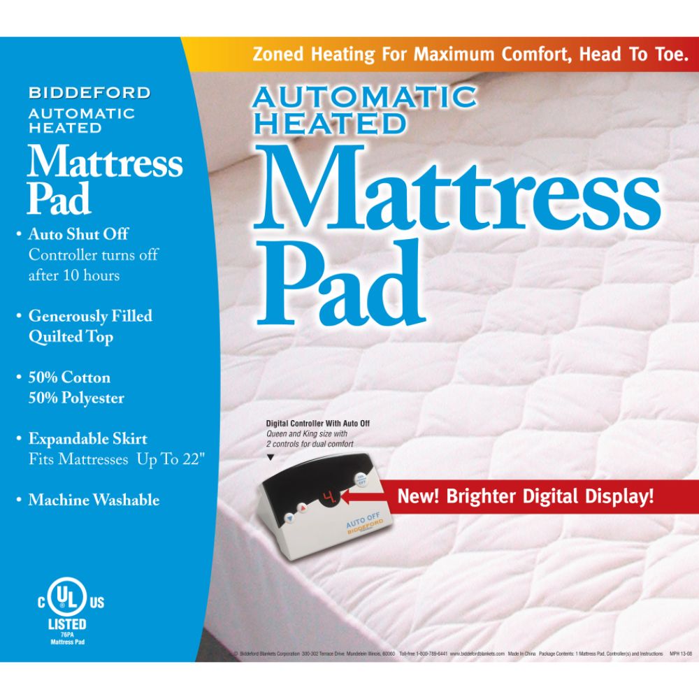 Biddeford Heated Quilted Mattress Pad at Kmart.com