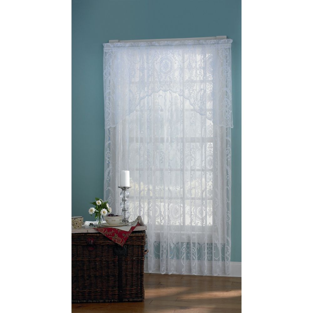 Country Living Coraline Lace White Window Panel