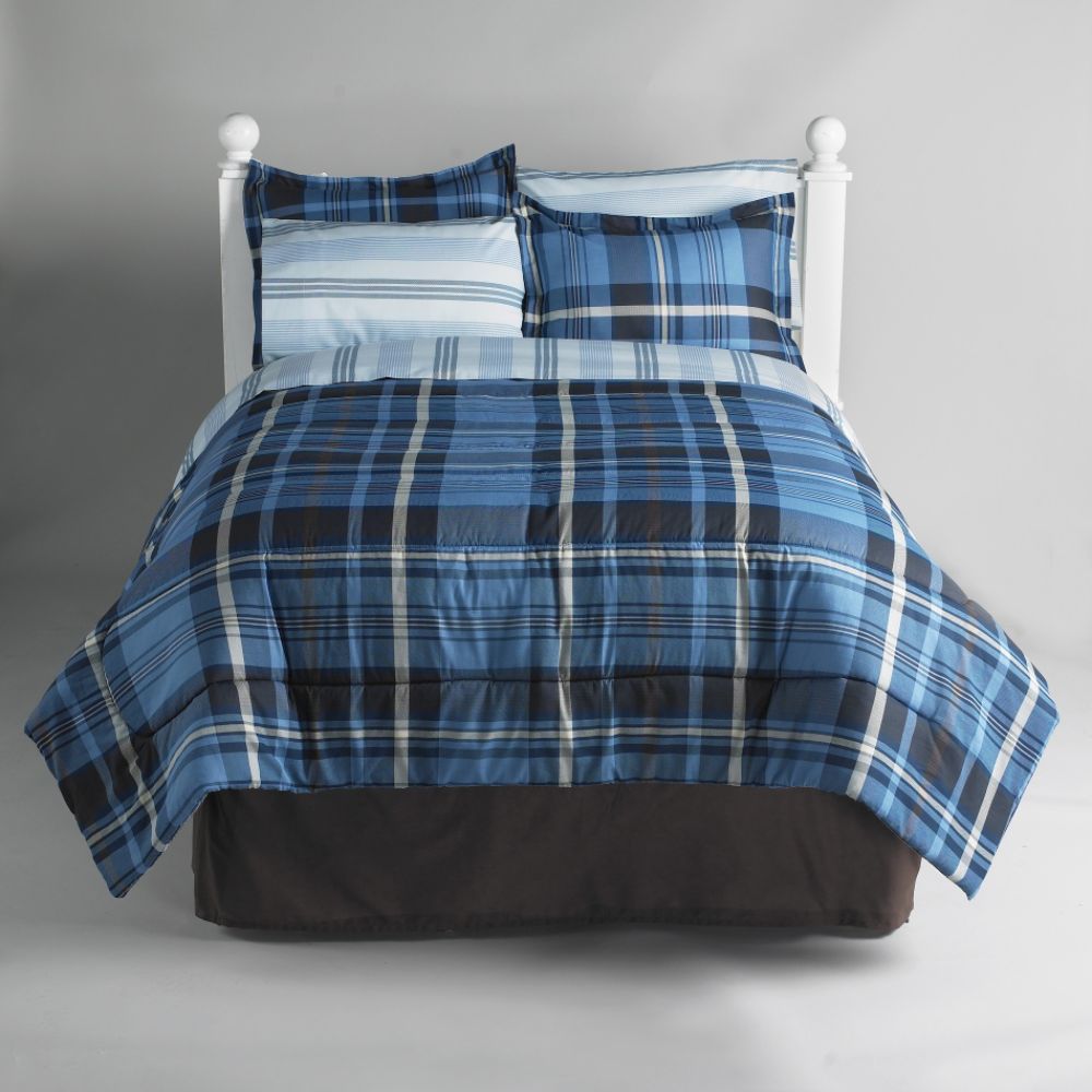 Essential Home Prestigious Plaid Complete Bed Set at Kmart.com