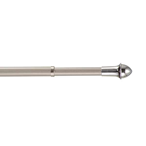 Essential Home Nickel Caf Curtain Rod