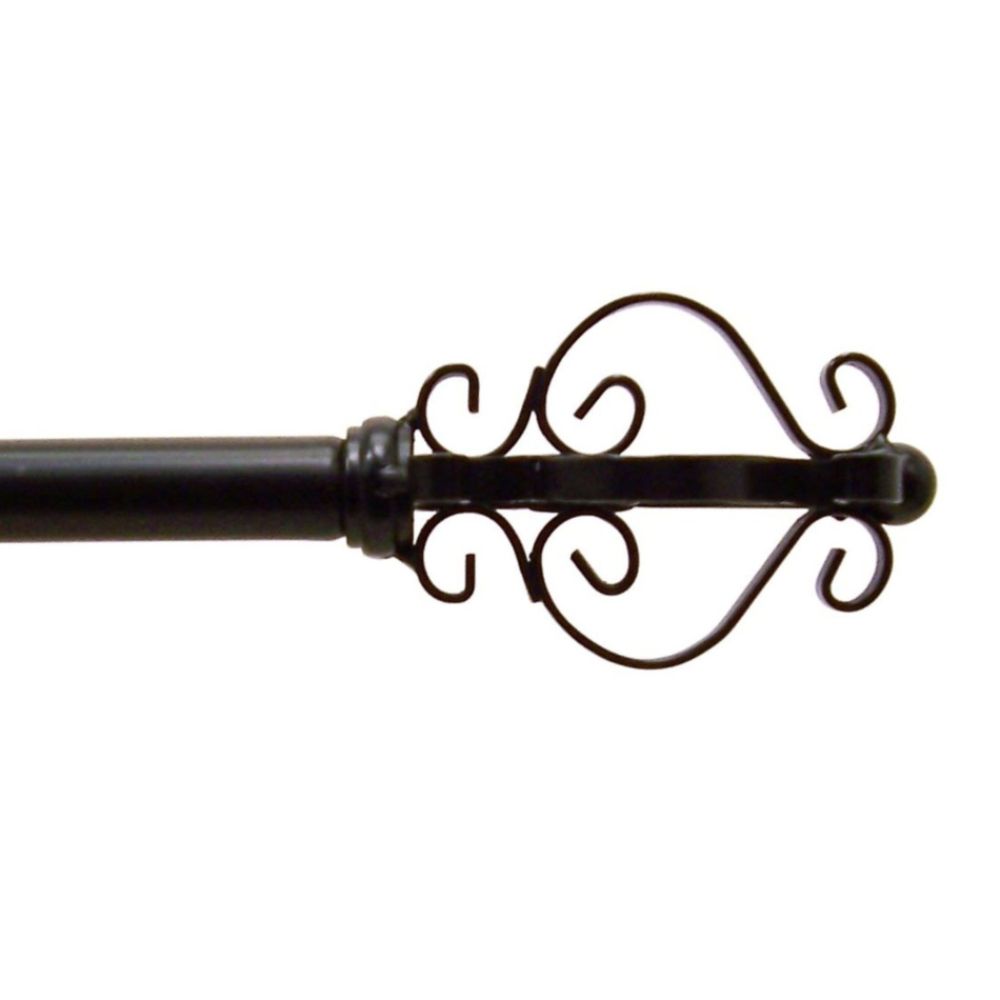 Jaclyn Smith Today Evelyn Window Hardware Espresso Rod Set