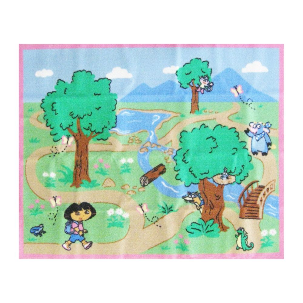 Dora The Explorer Adventure Interactive Game Rug - With Toy!