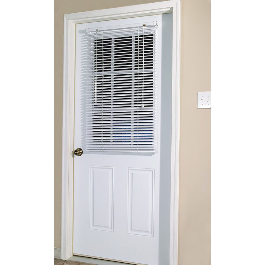 Skotz Manufacturing White magnetic mini blind for steel doors 25" wide X 41" height with complete magnetic bracket set. at Kmart.com