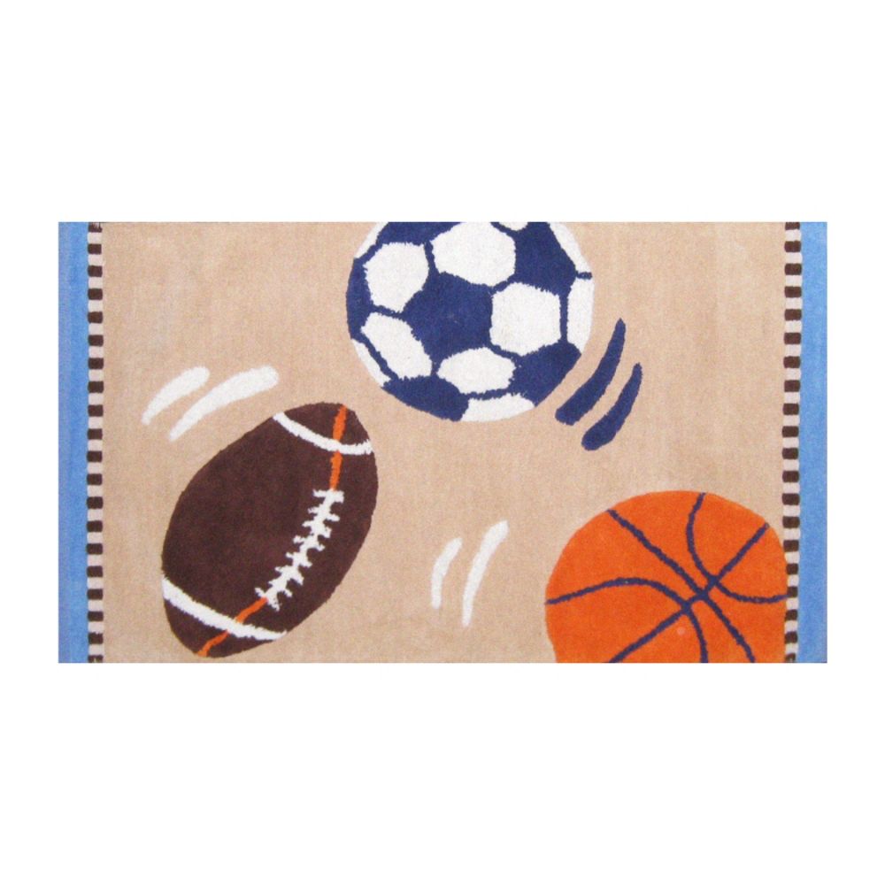 Kidspace Sport's Fan Textured Kids Rug - 24"x40