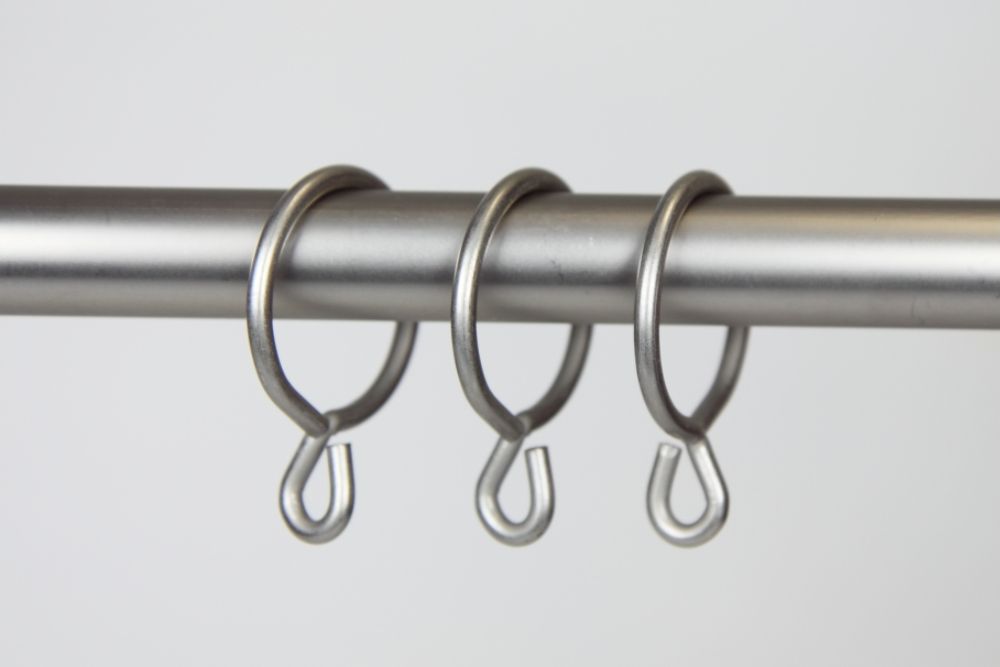 Rod Desyne 1923S Decorative 1-3/8" ID  Ring w/ Eyelet (Set of 10) - Satin Nickel at Kmart.com