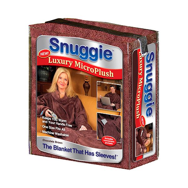 As Seen On TV Snuggie Micro Plush Extra Soft Chocolate, 1 Blanket