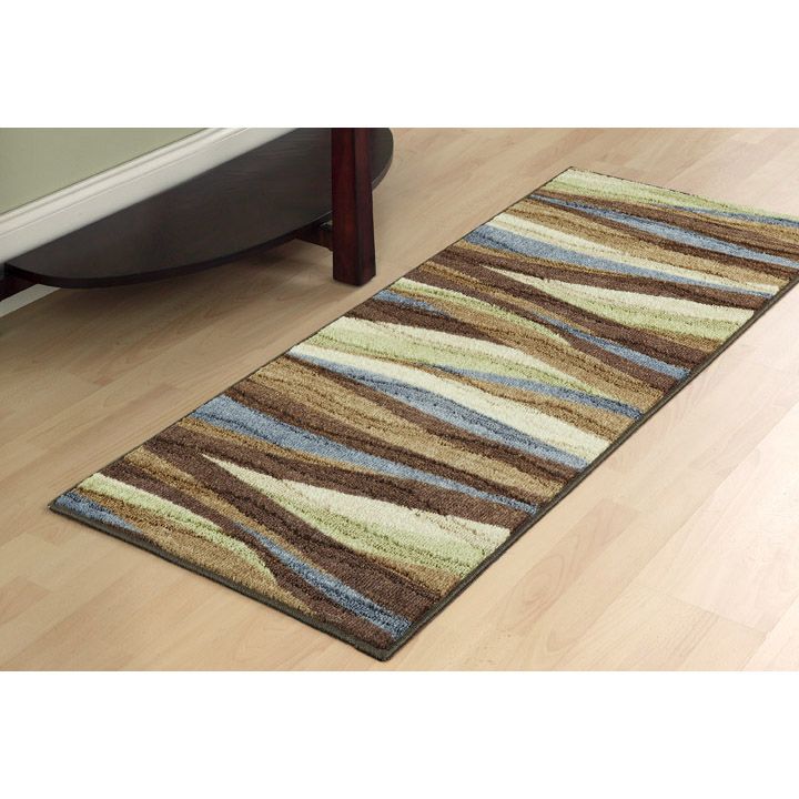 Jaclyn Smith Today Abstract Stripe 24X60 Light Chocolate Rug at Kmart.com