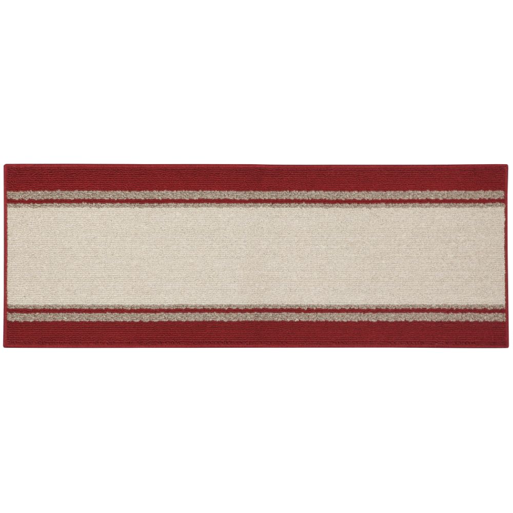 Essential Home Nueva Stripe 20in x 54in Area Rug - Red