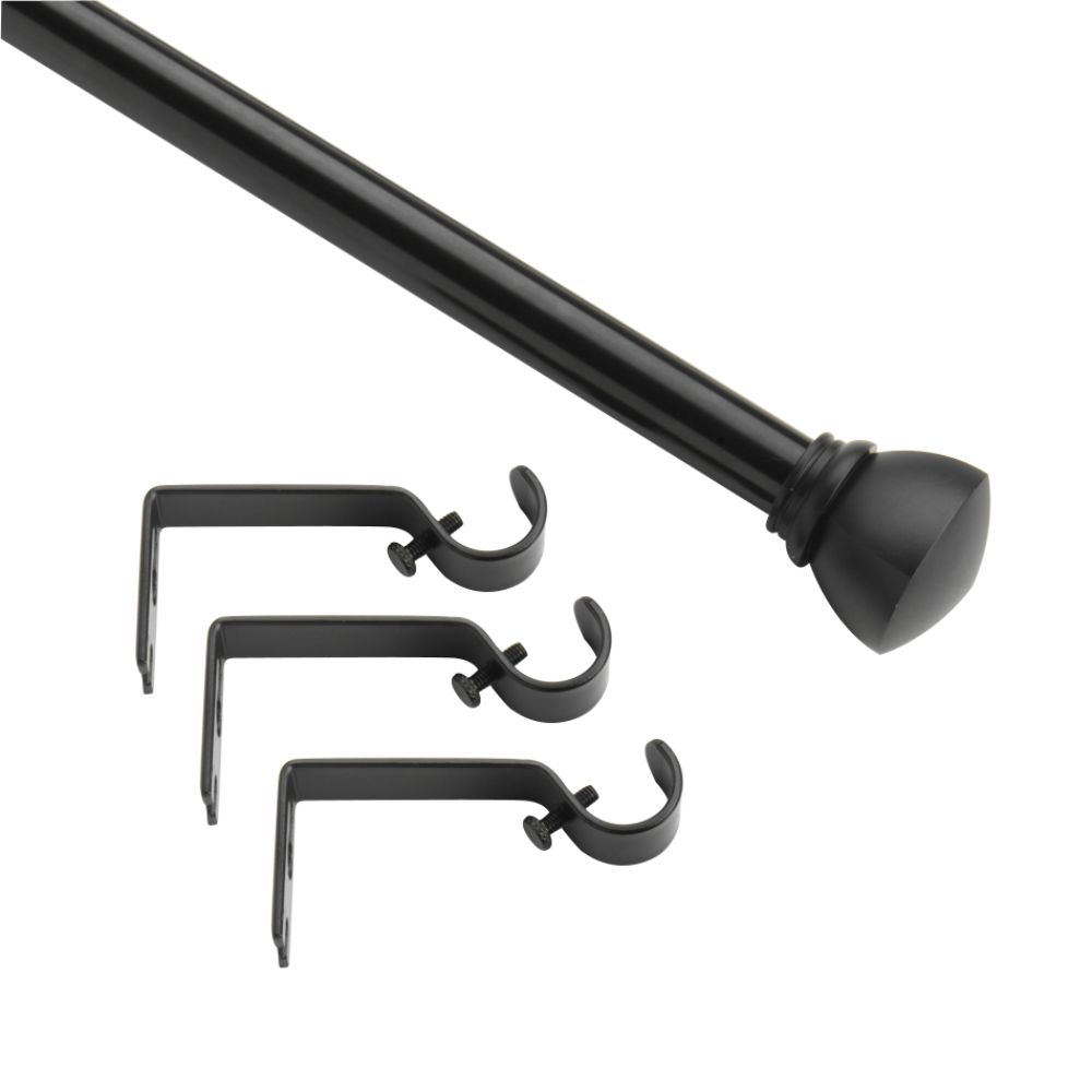 Essential Home Curtain Rod Set Ashland Adjustable 4884 Inches