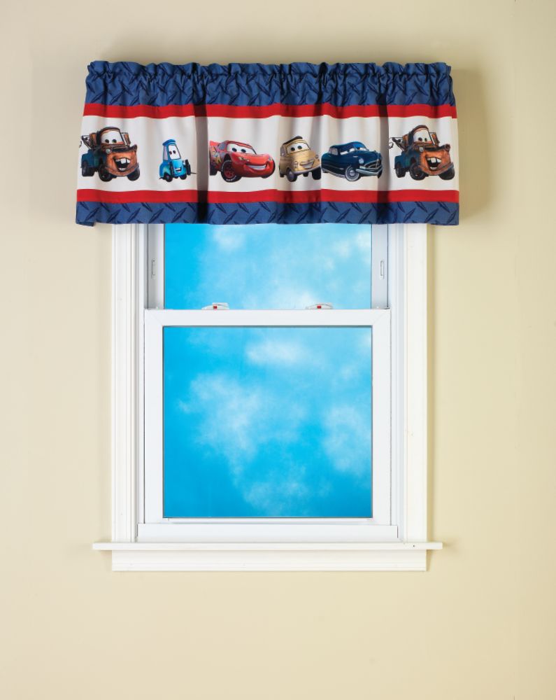 Disney Cars Line Up 60 in x 15 in Valance