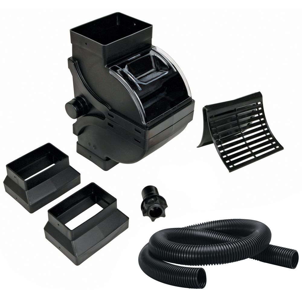 Fiskars 5962 Rain Barrel DiverterPro Kit, Black