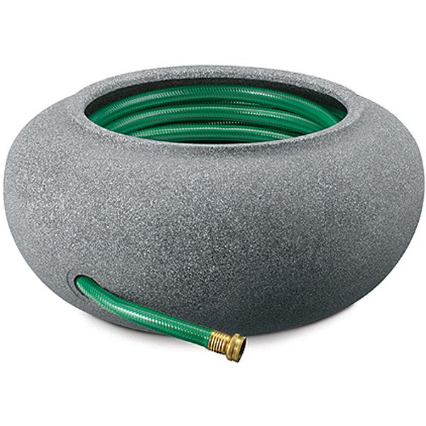 Akro Mils Garden Hose Pot Black Granite AKR93021BKGRAN