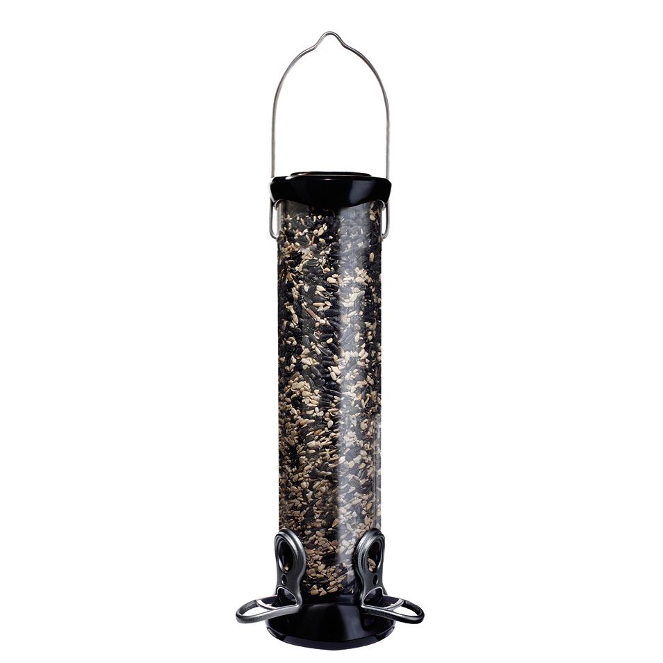 Droll Yankee Onyx Sunflower Tube Bird Feeder