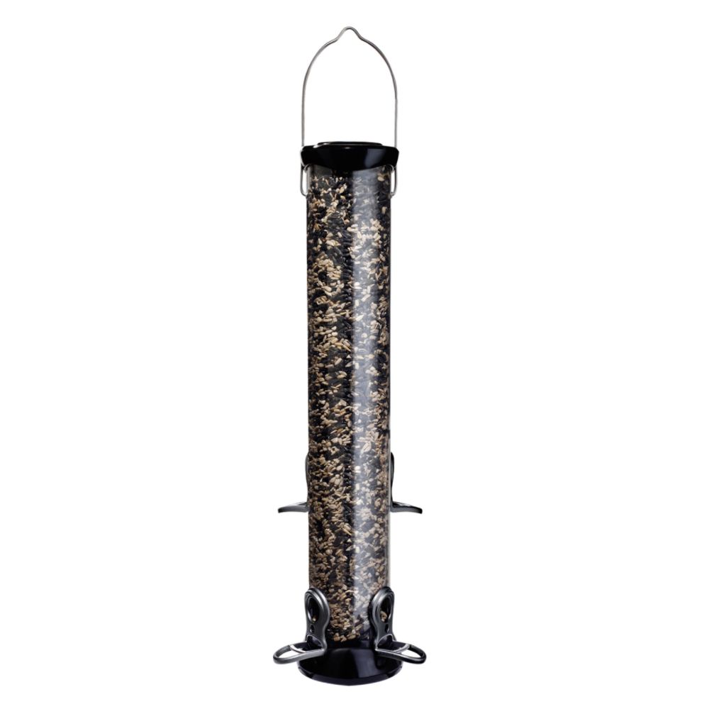 Droll Yankee Onyx Sunflower Tube Bird Feeder