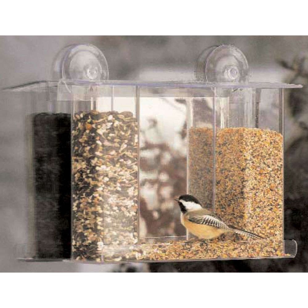 Duncraft Super Songbird One Way Mirror Window Bird Feeder