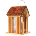 Wood Mountain Chapel Bird Feeder Hang or Post Mount