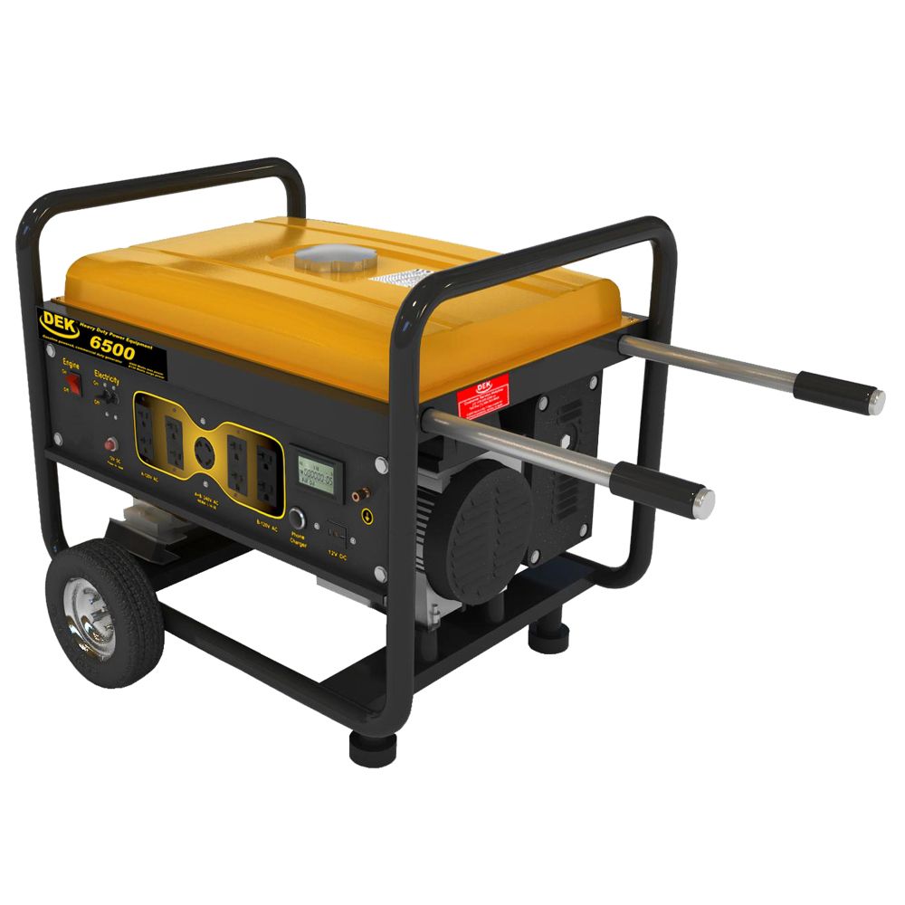 DEK 8130 Watt Generator, 6500 Continuous Watts- 13HP - 49 State