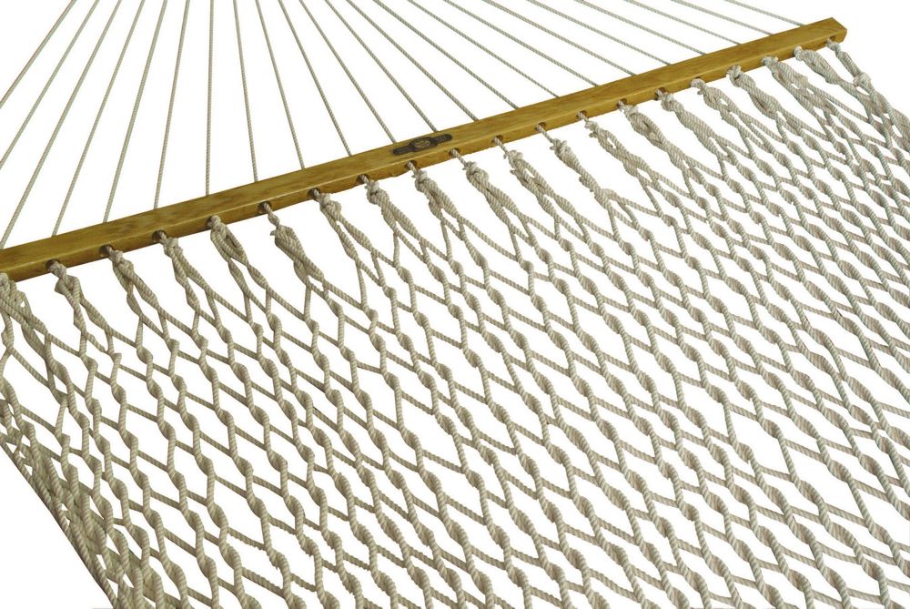 Pawleys Island Presidential Size 65 in. W x 82 in. L (13 ft. Long) Cotton Rope Hammock - White at Kmart.com