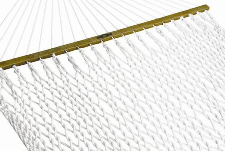 Pawleys Island Presidential Size 65 in. W x 82 in. L (13 ft. Long) Polyester Rope Hammock - White at Kmart.com