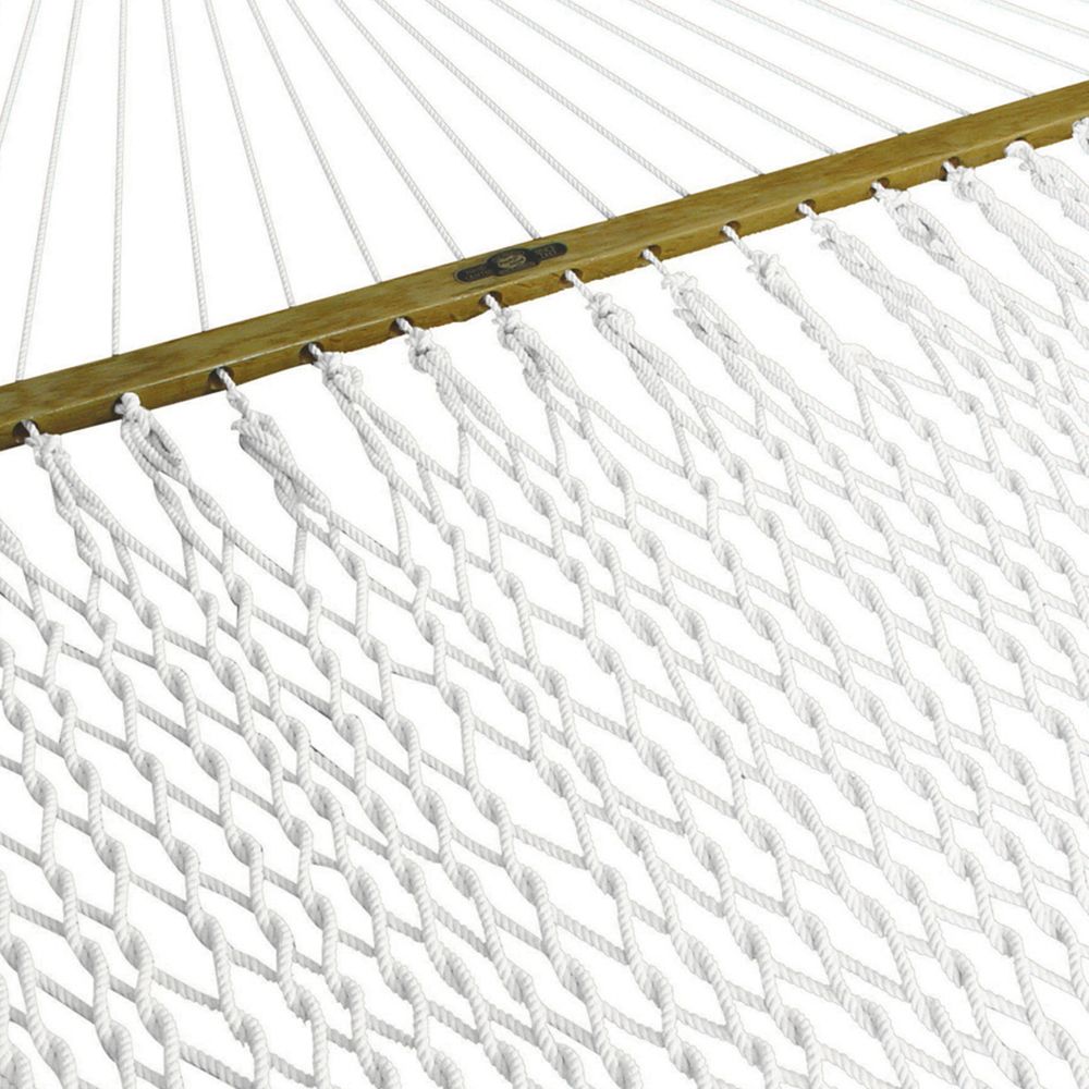 Pawleys Island Deluxe 60 in. W x 82 in. L (13 ft. Long) Polyester Rope Hammock - White at Kmart.com