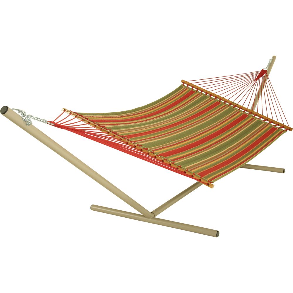 Pawleys Island Large 55 in. W x 82 in. L (13 ft. Long) Quilted Duracord Hammock - Trellis Stripe at Kmart.com