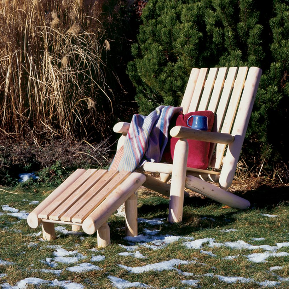 Patio Log Ottoman