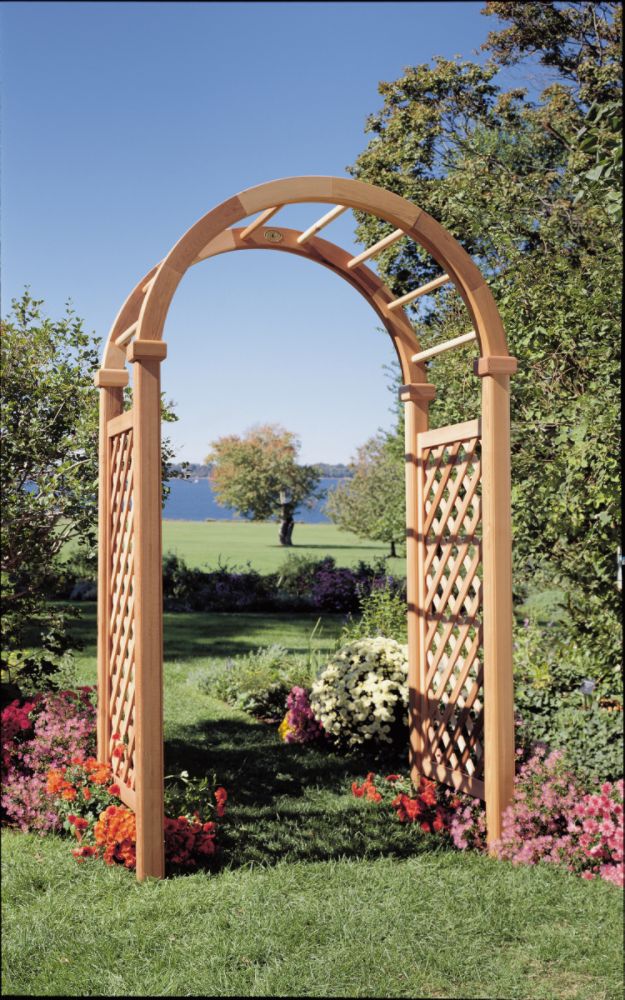 Rustic Natural Cedar N.E. Deluxe Arbor