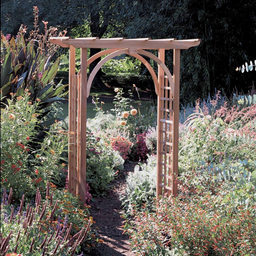 Rustic Natural Cedar Westport Arbor at Kmart.com