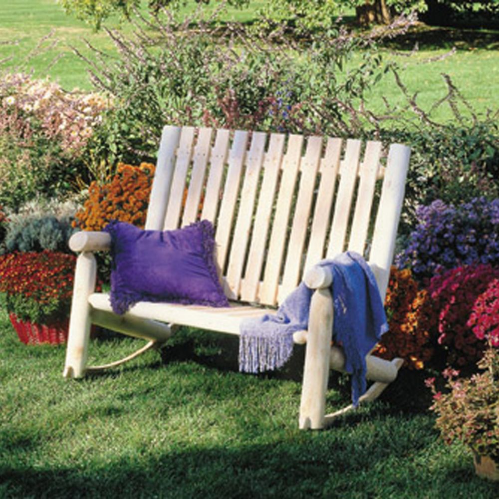 Cedar Looks Patio High Bavk Rocker Settee at Kmart.com