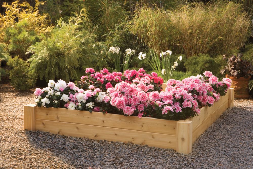 4' X 6' Raised Bed Planter- Cedar Looks-Outdoor Living-Outdoor Decor-Planters