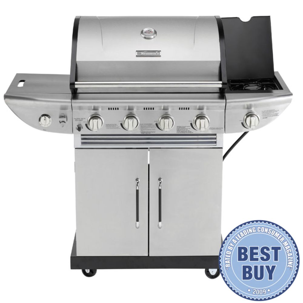 Kenmore 4 Burner Gas Grill with Side Burner