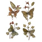 4 pc. Botanical Metal Wall Decor