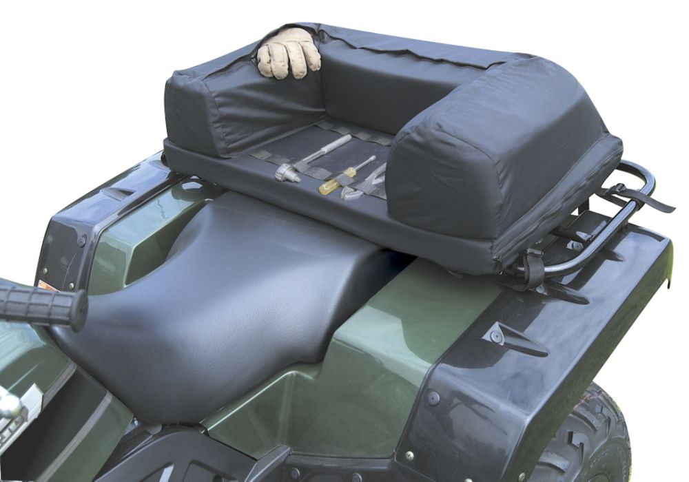 QuadGear ATV Rear Rack Organizer, Black