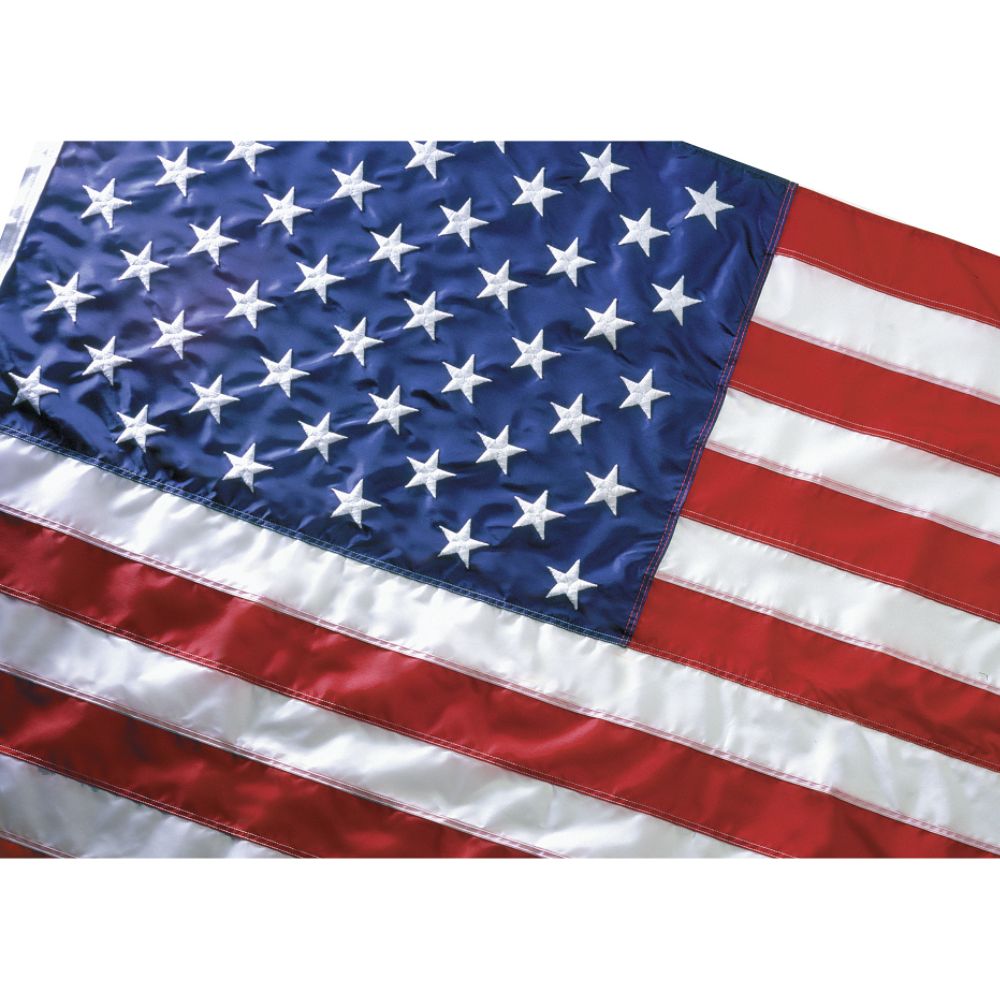 Valley Forge Flag 10'x15' Roped Heading United States Flag